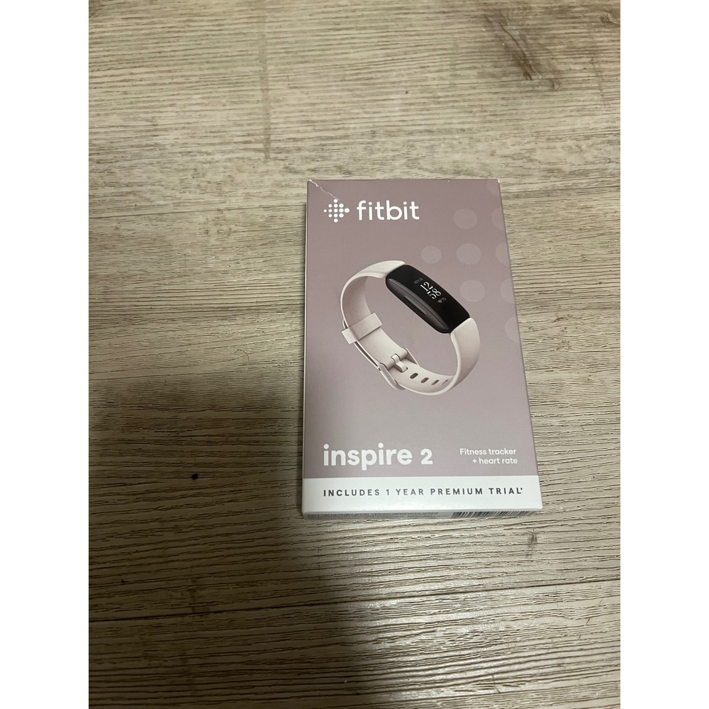 Fitbit Inspire 2 Fitness Tracker Heart Rate Lunar White FB418BKWT New